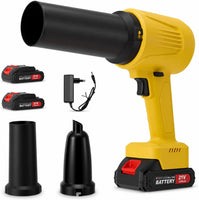 Souffleur de Feuilles sans Fil 21V 50000 TR/Min Soufflage Aspiration 650W Soufflage et aspiration 2-en-1, 650 W et 50000 tr/min, avec batterie et chargeur