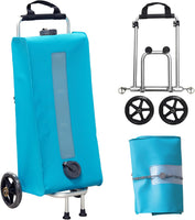 Porte-Eau Douce avec Chariot 40L – Réservoir d'eau Peu encombrant pour caravanes et Camping-Cars sans BPA – Compatible avec Flexipipes