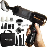 Aspirateur à Main sans Fil pour Poils d’Animaux – 45 min, Maison & Voiture Fini poils et miettes sur canapé et voiture, 4 en 1, batterie longue durée, HEPA métallique lavable, kit complet + sac inclus