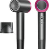 Sèche-Cheveux Ionique 1350W Moteur Sans Balais Haute Vitesse 110 000 tr/min, 2 Vitesses et 4 Températures, Seche Cheveux Professionale avec Embout Magnétique, 50dB pour Voyage et Maison