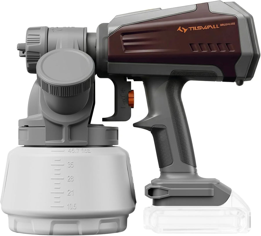 Pistolet a Peinture, Compatible avec Batteries Makita 18V (Batterie Non Incluse), Pistolet Peinture Électrique avec Moteur sans Balais, Réservoir Latéral 1300 ML, pour Peinture Murale