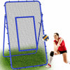 Filet de rebond de volley-ball réglable - Appareil d'entraînement de volley-ball avec zone de frappe pour frapper, servir, passer, exercices de pointes - Filet de rebond pour baseball, lacrosse