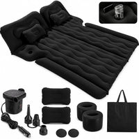 Matelas Gonflable Voiture, 1.75 * 1.35M Lit Gonflable pour Siège Arrière, Pompe et Oreiller, Matelas de Voiture SUV, Tissu Molletonné Épais, pour Voyage Camping Activités de Plein Air