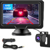 Caméra de Recul 1080P Voiture avec Écran LCD 4,3", Caméra de Recul en Deux Options d'alimentation, Étanche IP68, Vision Nocturne Exceptionnelle, DIY Instructions de Montage, Facile à Installer