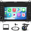Autoradio pour Mercedes-Benz Classe A W169/Classe W245 B200/Viano Vito W639/Sprinter W906, Android 13.0 2GB+64GB Ecran Tactile 7" CarPlay&Android Auto Contrôle au Volant