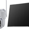 Camera 3K Surveillance WiFi Extérieure Solaire sans Fil, 18x Zoom, Double Objectif, Enregistrement Vidéo Continu, 360°PTZ, Suivi Automatique, Détection 30m, Vision Nocturne, IP65, 2.4GHz