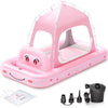 Matelas Gonflable pour Enfants, Design Tente Voiture Princesse, à partir de 3 Ans, ROSE