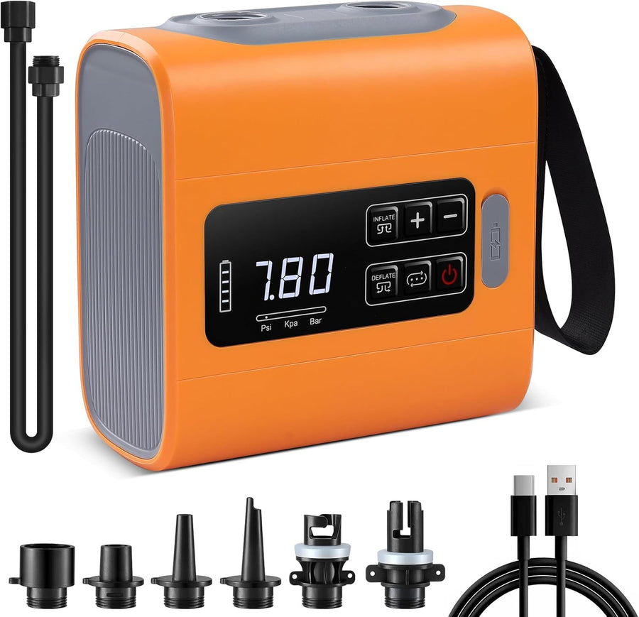 Gonfleur Paddle Electrique 22PSI Pompe Sup Rechargeable Portable pour Kayak