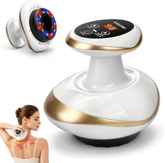 Masseur de cellulite 4 en 1, appareil de massage sous vide avec 9 niveaux de thérapie thermique et LED rouge-bleu, pour raffermissement du corps à la maison Sculpture anti-cellulite