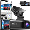 Caméra de tableau de bord de voiture avant et arrière 4K/2,5K avec STARVIS 2, écran IPS 3,18", WiFi 5,8 GHz, GPS, grand angle WDR 170°, sans carte SD, prend en charge 512 Go max (F7NP-N)