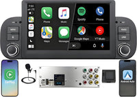 Fiat Panda 2013-2020 Autoradio 1 DIN CarPlay sans Fil Android Auto DSP RDS | Système Linux,démarrage rapide 2s,Plug&Play,Bluetooth,CANBUS,commandes volant,écran tactile IPS