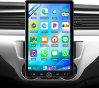 Autoradio 1 Din Carplay sans Fil Android Auto avec Écran 10.4 Pouces Bluetooth Radio Secouable Écran Tactile avec FM/RDS Mirror Link Commandes au Volant +Caméra de Recul