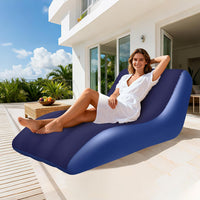 Fauteuil Gonflable, Canapé Gonflable à Surface Floquée, Canapé Gonflable Portable pour Adultes, Canapé-lit Double, Chaise Gonflable pour Camping, Fauteuil Gonflable pour Intérieur et Exterieur