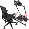 Support de roue de course avec fixation de chaise, cockpit de course pliable compatible avec MOZA R5, R3, R9 à R25/Logitech G920, G923, G27, G29/Thrustmaster T248, T300, T500, T818/Turtle Beach