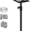 Support universel pour vidéoprojecteur, hauteur réglable sans outil 85-110 cm, gestion des câbles intégrée, métal robuste avec base renforcée, support de projecteur avec sangle de projecteur