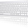 Clavier Bluetooth pour Mac OS, OMOTON Clavier sans Fil pour Apple MacBook Pro/Air, iMac, iMac Pro, Mac Mini/Pro, Clavier Silencieux Alimenté par AAA Piles, AZERTY