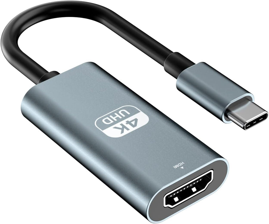 Adaptateur USB C vers HDMI 4K @ 60 Hz, Type-C (Thunderbolt 3) vers Adaptateur HDMI Femelle, Compatible avec Mac