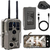 GardePro E8 2.0 Pro 4K Camera de Chasse WiFi, Batterie de 7800 mAh | Portée WiFi de 50 Mètres, 64MP Caméra de Chasse Connectée Telephone, Camera Vision Nocturne Animaux Exterieur