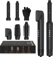 Airstyler 5 en 1 Brosse Soufflante Air Styler set Hair Styler Airbrush Fer a Boucler Brosse Soufflante Brosse Lissante Pour Cheveux, Kit de coiffure