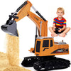 Pelleteuse Télécommandée pour Enfants 3-9 Ans, Engin de Chantier RC 2,4 GHz avec Lumière & Son, Jouet Pelleteuse Durable pour Intérieur & Extérieur