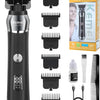 Tondeuse à cheveux professionnelle pour homme, tondeuse à barbe sans fil, tondeuse électrique T-Blade Zero Gap, rechargeable par USB avec 5 peignes de guidage