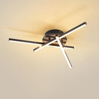 Plafonnier LED 3000K Lampe Plafond Noir CRI≥80 Plafonnier pour Salon Chambre Bureau Cuisine et Couloir