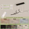Suspension LED Table à Manger 100 cm, Dimmable, APP et Télécommande [Classe énergétique E] Suspension Moderne, Lampe Réglable en Hauteur pour Table à Manger et Bureau, 3000–6500K, 36W