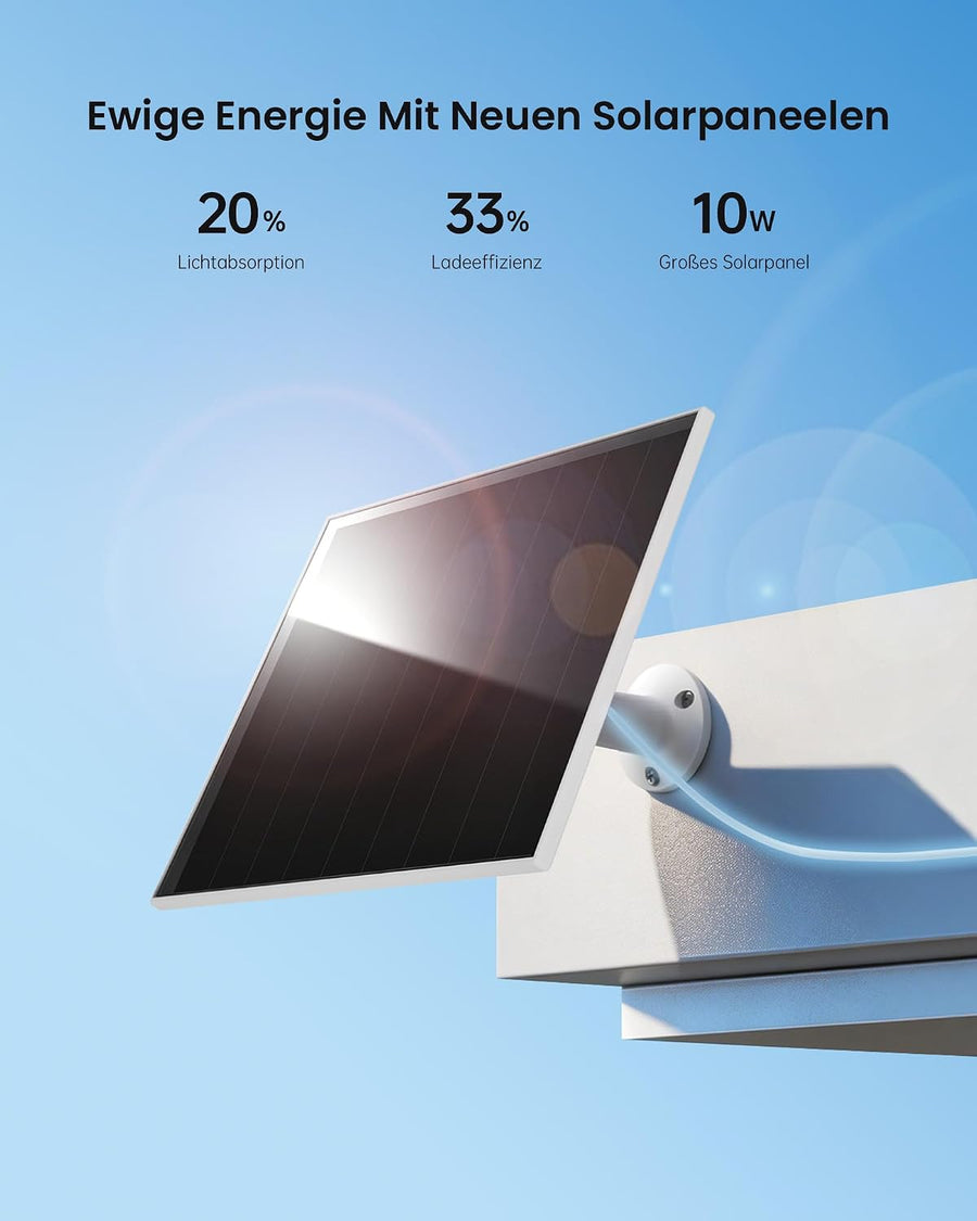 Camera 3K Surveillance WiFi Extérieure Solaire sans Fil, 18x Zoom, Double Objectif, Enregistrement Vidéo Continu, 360°PTZ, Suivi Automatique, Détection 30m, Vision Nocturne, IP65, 2.4GHz