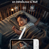 Babyphone avec caméra et application, moniteur vidéo de 5,0 pouces sans Wi-Fi, vision nocturne, audio bidirectionnel, VOX