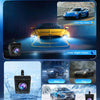 Kit Caméra de Recul HD 4.3 Pouces avec Caméra Rotative, Camera de Recul avec Étanchéité IP68 Vision Nocturne Super Grand Angle Ligne de Recul, Câble de 8M, 12-24V pour Berlines SUV