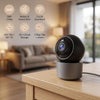 Caméra Sécurité Intérieur — Babyphone Animal Bébé 3MP 1296p Panoramique WiFi Double Bande 2.4/5GHz, 6 LEDs IR Vision Nocturne, Audio Bidirectionnel, Détection Mouvement Son, Stockage SD/Cloud