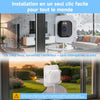 Caméra de Surveillance Intérieure 3MP 2K HD pour Fenêtre | WiFi & Bluetooth, Caméra Connectée avec Vision Nocturne Couleur, Enregistrement 24/7, Détection de Mouvement, Audio
