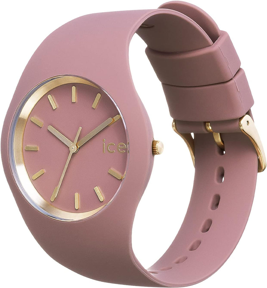 Ice-Watch - ICE glam brushed Fall rose - Montre rose pour femme avec bracelet en silicone