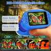 Microscope Enfant Portable 1000X – Microscope Numérique avec Écran IPS 2 Pouces et 8 LED, Fonction Photo & Vidéo, Jouet Scientifique BLEU