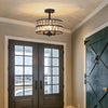 Plafonnier Cristal Noir Moderne Élégant pour Salon et Chambre