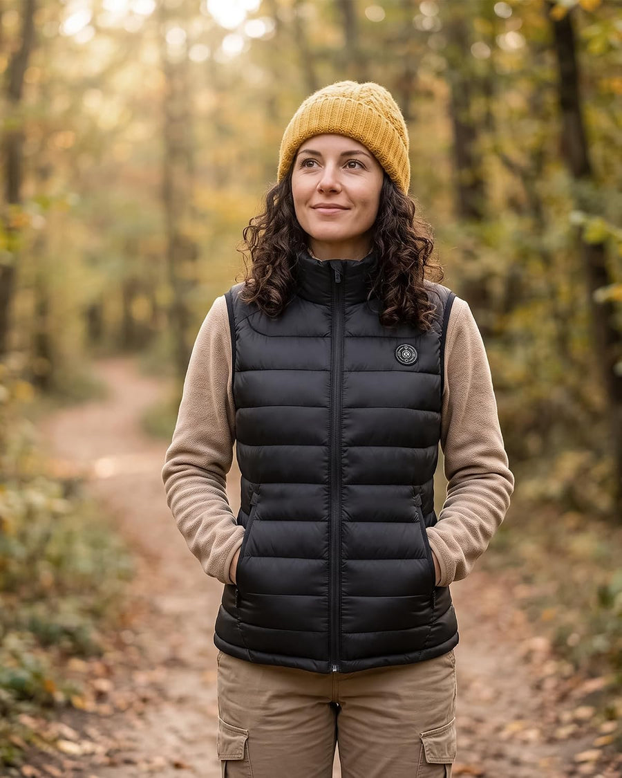 Gilet chauffant pour femme, taille L, batterie 16000 mAh