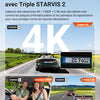 VANTRUE N4 Pro S Dashcam Voiture 3 Canaux 4K+1080P+1440P Avant Int Arrière STARVIS2, HDR, Vue 360°, Vision nocturne IR, WiFi 5GHz GPS, Mode Parking 24h, Commande vocale FR, Carte MAX 1To, N4PSRC18