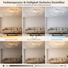 Plafonnier Chambre Plafond 24W Luminaire Cuisine Moderne Blanc intensité variable design circulaire plafonniers salon avec télécommande