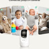 Babyphone Caméra BM04 | Écran 5 Pouces, avec WiFi Une seule caméra, Vision Nocturne 1080p, Portée 290 m, Autonomie 20h, Détection Pleurs et Mouvement
