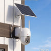 Caméra de Surveillance Suivi Auto 30m, 24/7 AOV Solaire 4G | 8W Panneau Solaire,13500mAh Batterie,Carte SIM incluse,Vision Nocturne ,Détection Humaine–tout sans WiFi,PTZ, IP66