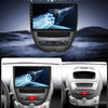Autoradio 2+64 Go pour Peugeot 107 / Citroën C1 / Toyota Aygo (2004-2014). Compatible CarPlay, Android Auto, vidéo en ligne, navigation GPS et commandes au volant. 40 thèmes d'interface
