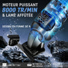 Tondeuse à Cheveux Professionnelle Homme Tondeuse à Barbe Lame DLC Douce, Sans Fil & Écran LED, Moteur 8000tr/min, 4 Sabots
