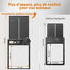 Grande Porte Automatique Poulailler Solaire, Porte Automatique Poulailler en Aluminium avec Minuterie, Télécommande, Fonction Anti-pincement, Écran LCD Étanche