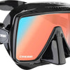 CRESSI Depuis 1946 - Masque SF1 - Set Masque Carré sans Monture avec Verre Trempé pour la Plongée en Apnée et Le Snorkeling, Taille Unique Unisex