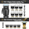 Tondeuse à cheveux sans fil pour homme, tondeuse à barbe, rasoir en aluminium rechargeable