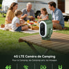 Caméra Surveillance 4G LTE Magnétique avec Carte SIM 2K HD 6,000mAh Batterie PIR Détection Humaine