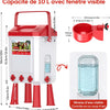 Abreuvoir Poules Automatique 10 litres avec Pieds, 8 Bols, Flotteur Filtré Contrôlé