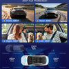 Dashcam Voiture 4 Canaux Avant/Arrière 1080P, Caméra Voiture WiFi avec Carte SD de 64 Go, écran IPS 3", Grand Angle, Vision Nocturne IR 8, Capteur G, Dash Cam Voiture avec Enregistrement en Boucle