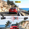 Caméra de tableau de bord de voiture avant et arrière 4K/2,5K avec STARVIS 2, écran IPS 3,18", WiFi 5,8 GHz, GPS, grand angle WDR 170°, sans carte SD, prend en charge 512 Go max (F7NP-N)