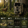 BlazeVideo T306 Caméra de chasse 64MP 4K - Temps de déclenchement de 0,1s PIR 120° Vision Nocturne IP66 étanche - Piège photo avec time-lapse & enregistrement en boucle pour chasse, observation